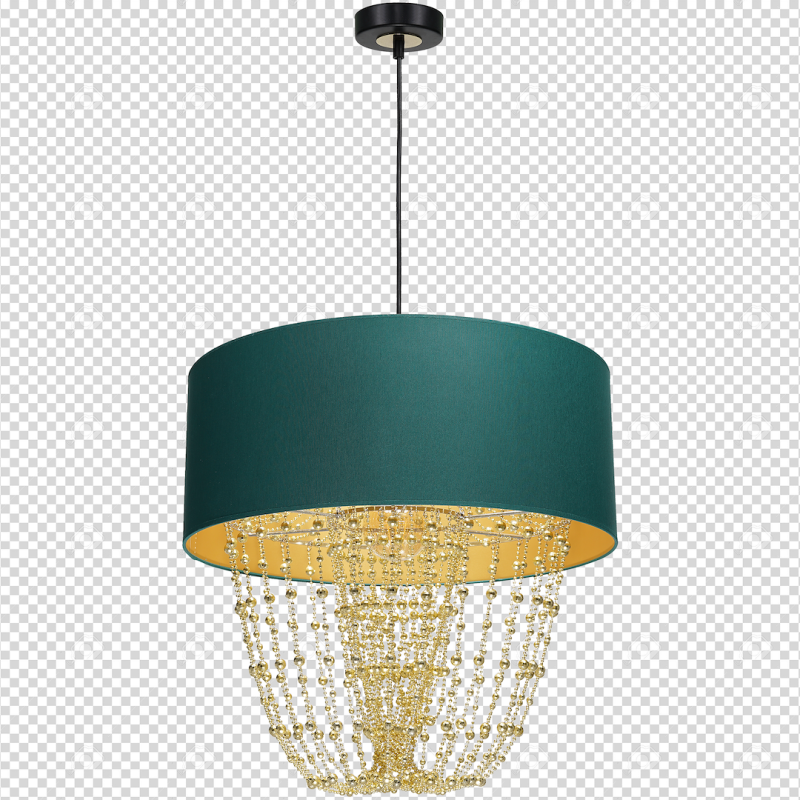 ALMERIA GREEN/GOLD Hanging Lamp 1xE27