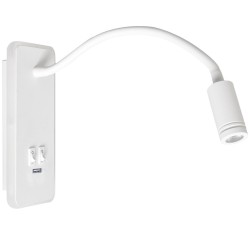 Lampka nocna Base 8W+2W Biały Lampka nocna Base 8W+2W Biały