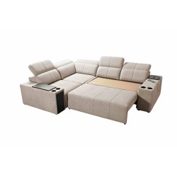 Milano II Corner Sofa with Sleeping Function – Weave, Verita 88 Verita 09
