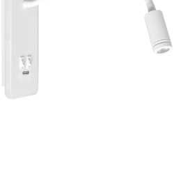 Lampka nocna BASE 8W+2W WHITE Lampka nocna BASE 8W+2W WHITE