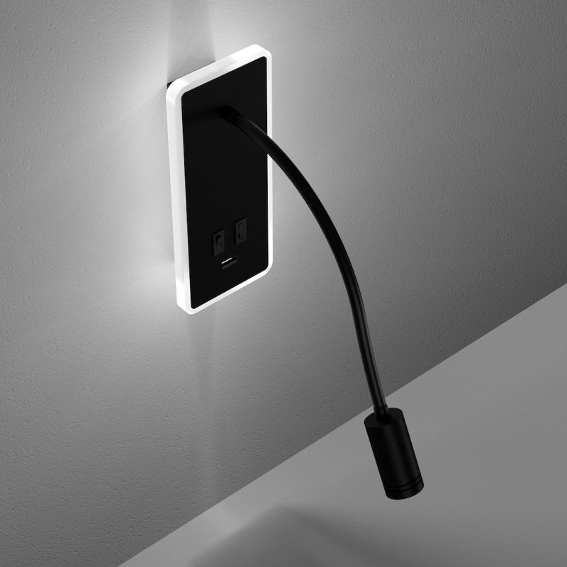 BASE Night Lamp 8W+2W BLACK BASE Night Lamp 8W+2W BLACK