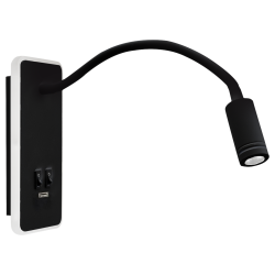 BASE Night Lamp 8W+2W BLACK BASE Night Lamp 8W+2W BLACK