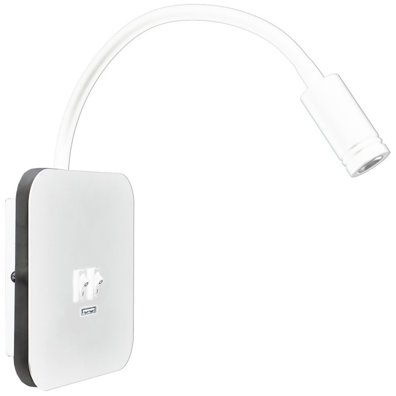 BASE 8W+2W WHITE night lamp BASE 8W+2W WHITE night lamp
