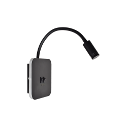 BASE Night Lamp 8W+2W BLACK BASE Night Lamp 8W+2W BLACK