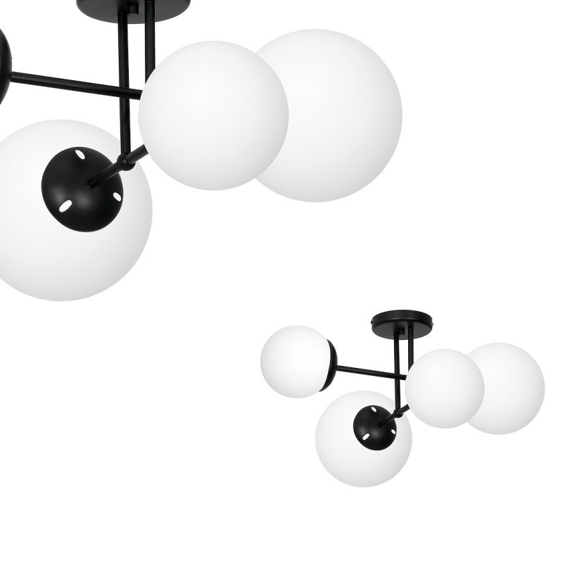 Ceiling lamp LIMA BLACK 4xE14