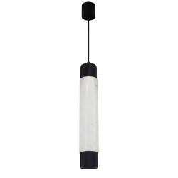 Lámpara colgante MARBLE WHITE/BLACK 1xGU10 Lámpara colgante MARBLE WHITE/BLACK 1xGU10