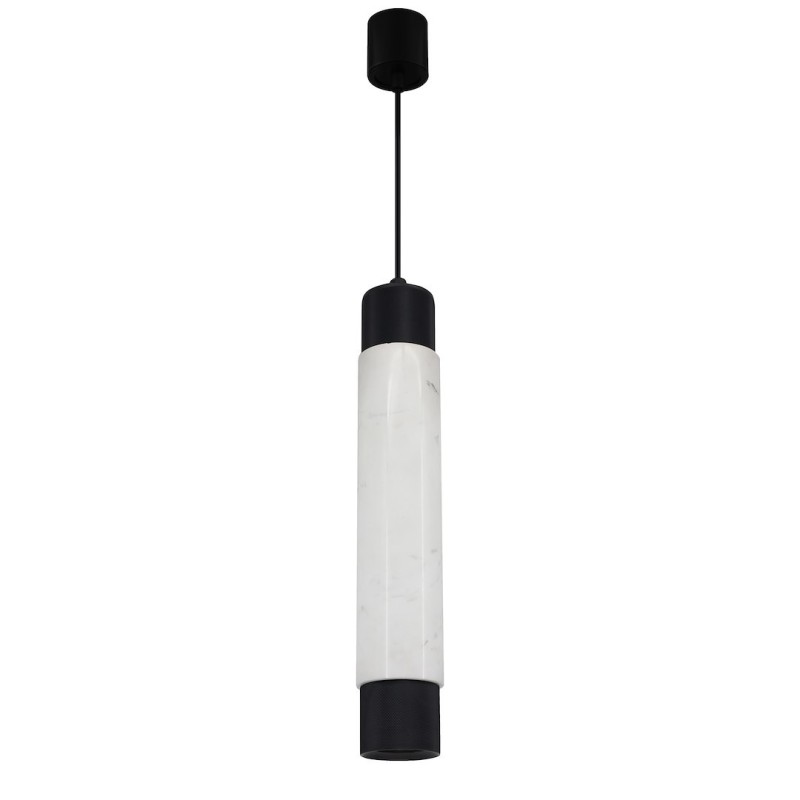 Lámpara colgante MARBLE WHITE/BLACK 1xGU10 Lámpara colgante MARBLE WHITE/BLACK 1xGU10
