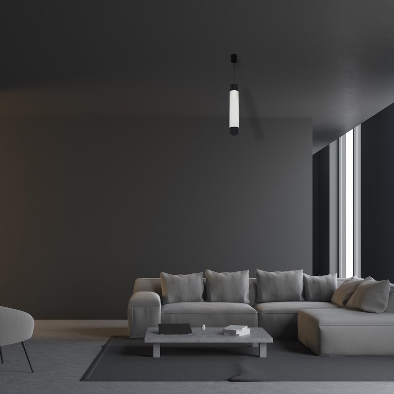 Lámpara colgante MARBLE WHITE/BLACK 1xGU10 Lámpara colgante MARBLE WHITE/BLACK 1xGU10