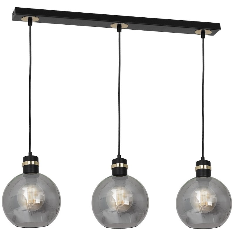 Підвісна лампа OMEGA BLACK/GOLD 3xE27 Підвісна лампа OMEGA BLACK/GOLD 3xE27
