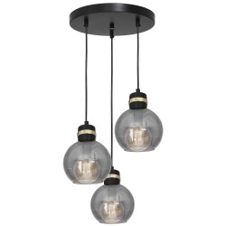 Підвісна лампа OMEGA BLACK/GOLD 3xE27 Підвісна лампа OMEGA BLACK/GOLD 3xE27