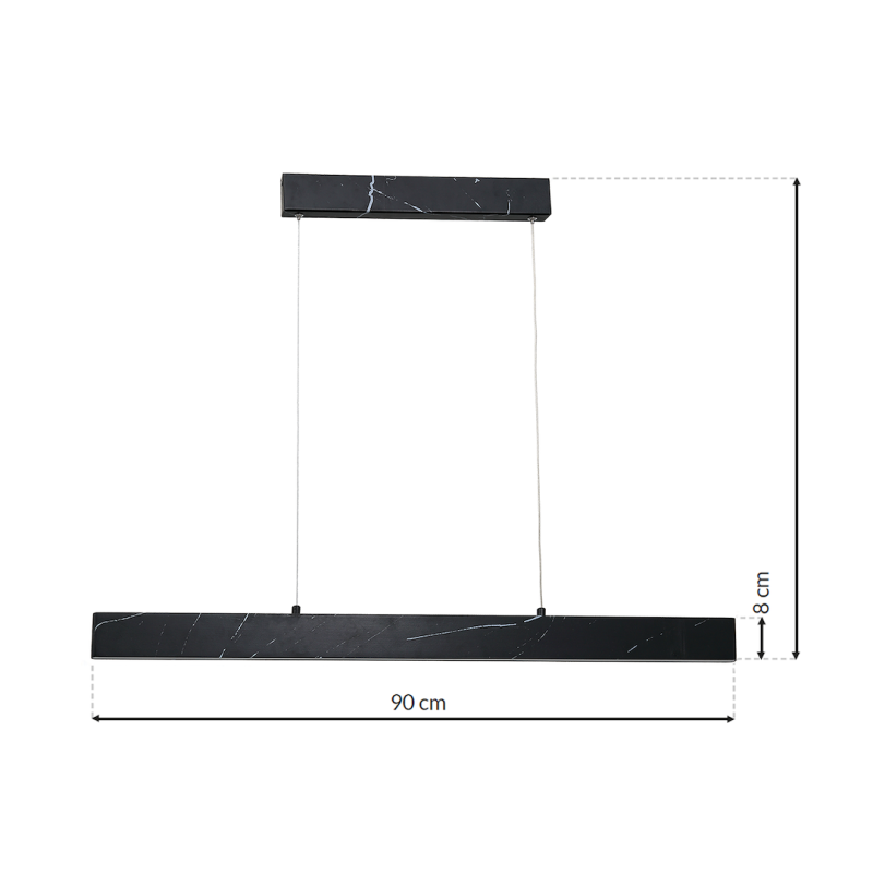 Lámpara colgante PIERCE BLACK 18W LED Lámpara colgante PIERCE BLACK 18W LED