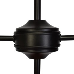 Стельова лампа SALMA BLACK / WOOD 2xE27 Стельова лампа SALMA BLACK / WOOD 2xE27