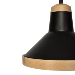 SALMA BLACK / WOOD Ceiling Lamp 3xE27 SALMA BLACK / WOOD Ceiling Lamp 3xE27