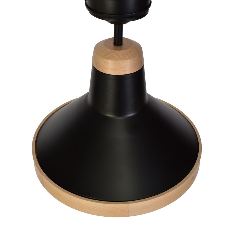 SALMA BLACK / WOOD Ceiling Lamp 3xE27 SALMA BLACK / WOOD Ceiling Lamp 3xE27