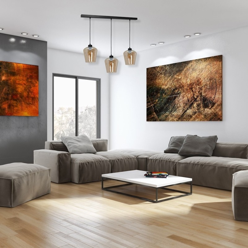 Hängelampe SANTIAGO AMBER 3xE27 Hängelampe SANTIAGO AMBER 3xE27