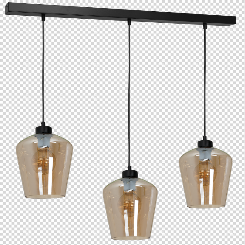 Lámpara colgante SANTIAGO AMBER 3xE27 Lámpara colgante SANTIAGO AMBER 3xE27