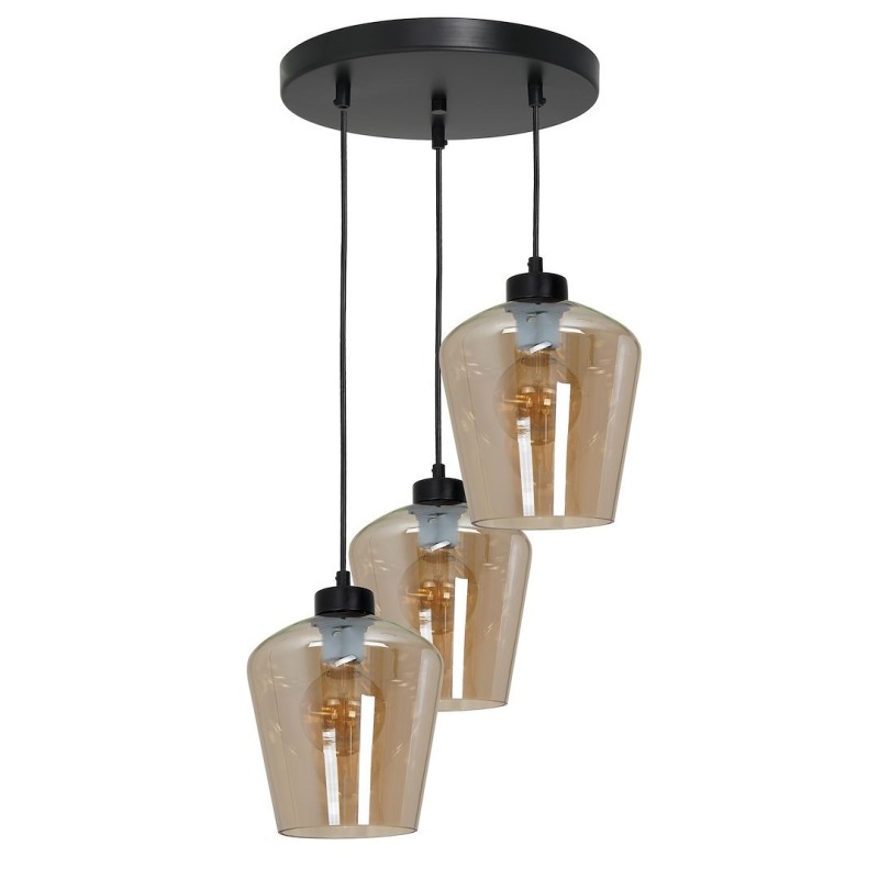 Lámpara colgante SANTIAGO AMBER 3xE27 Lámpara colgante SANTIAGO AMBER 3xE27