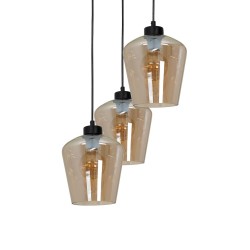 Lámpara colgante SANTIAGO AMBER 3xE27 Lámpara colgante SANTIAGO AMBER 3xE27