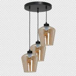 SANTIAGO AMBER Hanging Lamp 3xE27 SANTIAGO AMBER Hanging Lamp 3xE27