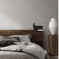 Night lamp with shelf SHELF BLACK LED 4W+5W+2W Night lamp with shelf SHELF BLACK LED 4W+5W+2W