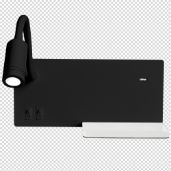 Night lamp with shelf SHELF BLACK LED 4W+5W+2W Night lamp with shelf SHELF BLACK LED 4W+5W+2W