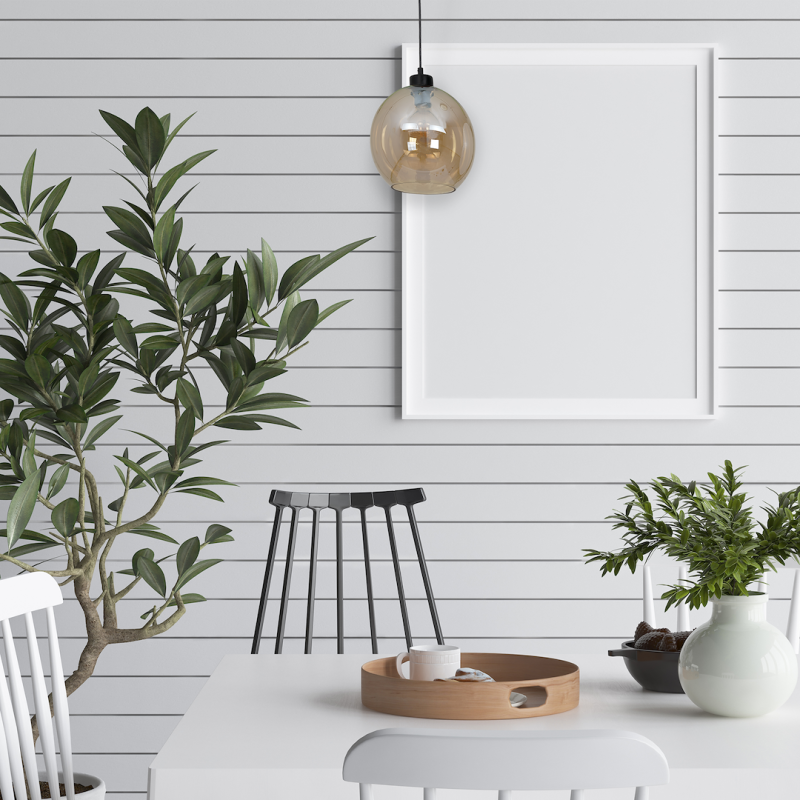 SOFIA AMBER hanging lamp 1xE27