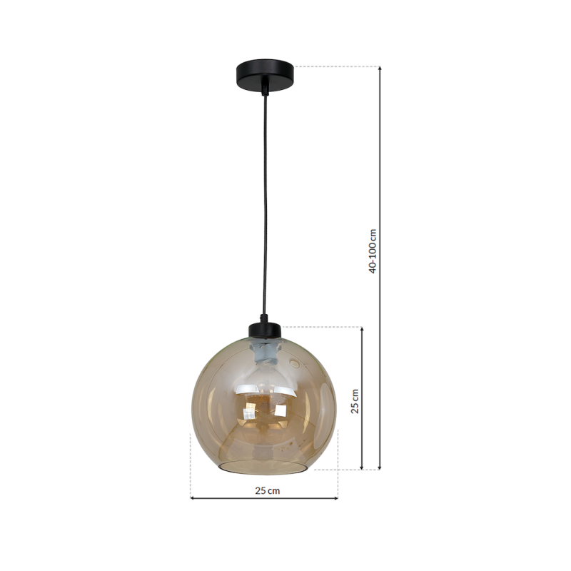 Lampa wisząca SOFIA AMBER 1xE27 Lampa wisząca SOFIA AMBER 1xE27