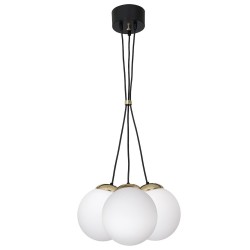 Lampa wisząca SPARTA BLACK / GOLD 3xE14 Lampa wisząca SPARTA BLACK / GOLD 3xE14
