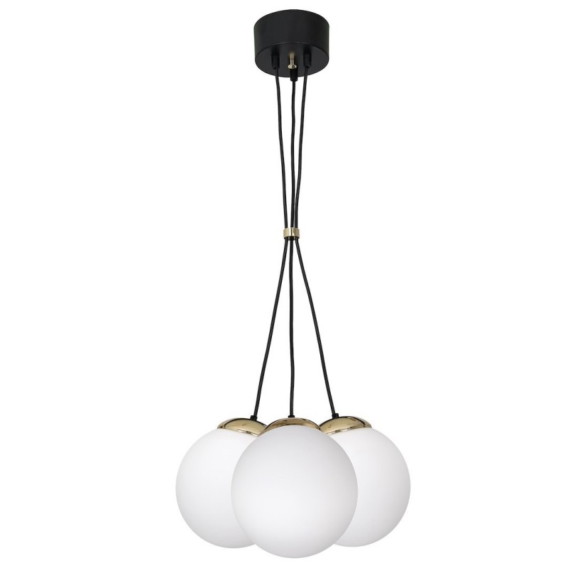 Lampa wisząca SPARTA BLACK / GOLD 3xE14 Lampa wisząca SPARTA BLACK / GOLD 3xE14
