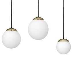 Lampa wisząca SPARTA BLACK / GOLD 3xE14 Lampa wisząca SPARTA BLACK / GOLD 3xE14