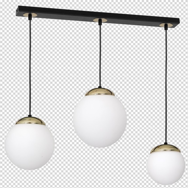 Lampa wisząca SPARTA BLACK / GOLD 3xE14 Lampa wisząca SPARTA BLACK / GOLD 3xE14