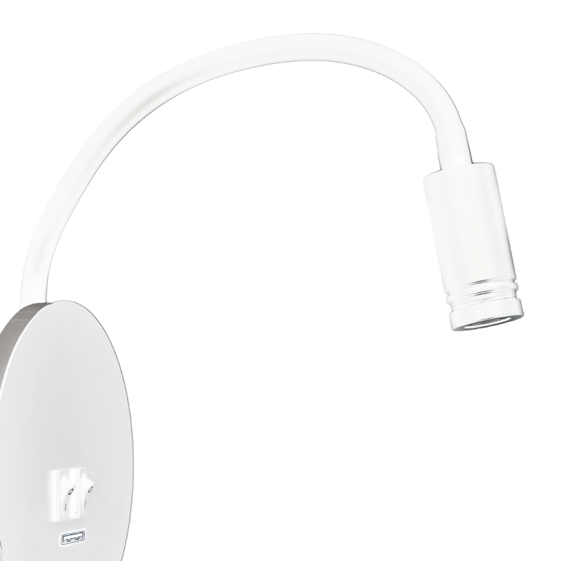 Lampka nocna Base 8W+2W Biały Lampka nocna Base 8W+2W Biały