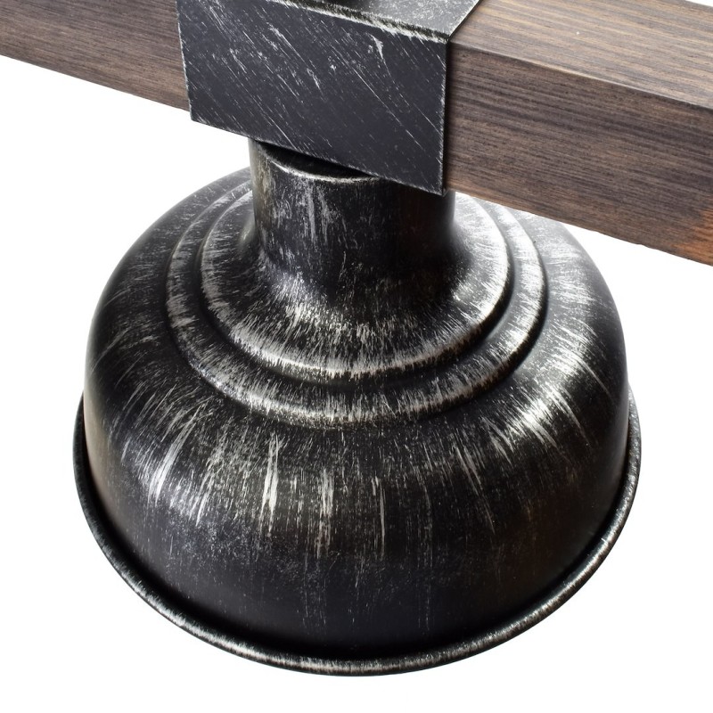 Lampa wisząca FARO BLACK/WOOD 2xE27 Lampa wisząca FARO BLACK/WOOD 2xE27