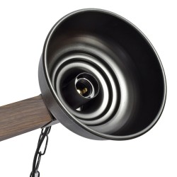 Lampa wisząca FARO BLACK/WOOD 2xE27 Lampa wisząca FARO BLACK/WOOD 2xE27