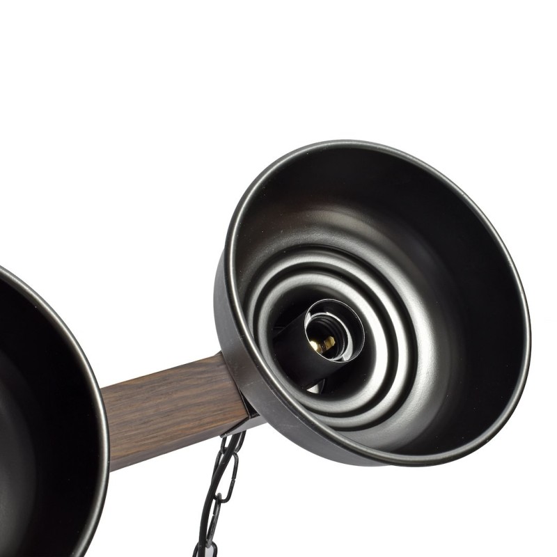Підвісна лампа FARO BLACK/WOOD 3xE27 Підвісна лампа FARO BLACK/WOOD 3xE27