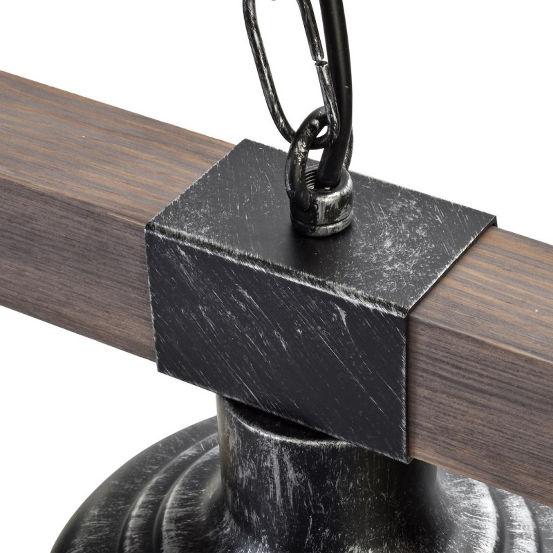 Підвісна лампа FARO BLACK/WOOD 3xE27 Підвісна лампа FARO BLACK/WOOD 3xE27