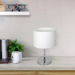 CASINO WHITE/CHROME Table Lamp 1xE27 CASINO WHITE/CHROME Table Lamp 1xE27