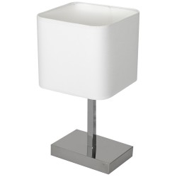 Lampka stołowa Napoli Biały / Chrom 1xE27 Lampka stołowa Napoli Biały / Chrom 1xE27