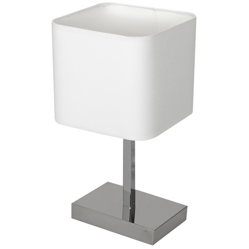 Lampka stołowa Napoli Biały / Chrom 1xE27 Lampka stołowa Napoli Biały / Chrom 1xE27
