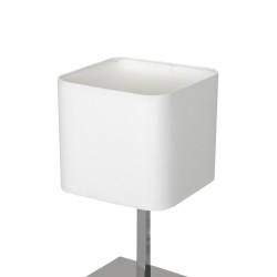 Lampka stołowa Napoli Biały / Chrom 1xE27 Lampka stołowa Napoli Biały / Chrom 1xE27