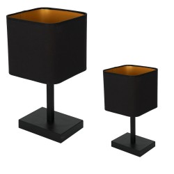 Настільна лампа NAPOLI BLACK/GOLD 1xE27