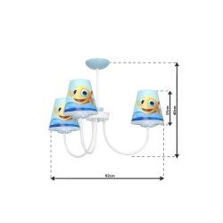 Żyrandol RYBKA MiniMini 3xE14 Żyrandol RYBKA MiniMini 3xE14
