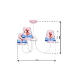 OCTOPUS LOLA MiniMini Chandelier 3xE14 OCTOPUS LOLA MiniMini Chandelier 3xE14