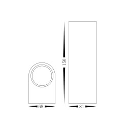 Ovalis Outdoor Wall Light 1xGU10 IP44 Ovalis Outdoor Wall Light 1xGU10 IP44