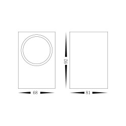Garden Wall Light BOKA 1xGU10 IP44 Garden Wall Light BOKA 1xGU10 IP44