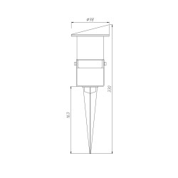 Garden Spotlight Vilo 1xGU10 IP65 Garden Spotlight Vilo 1xGU10 IP65