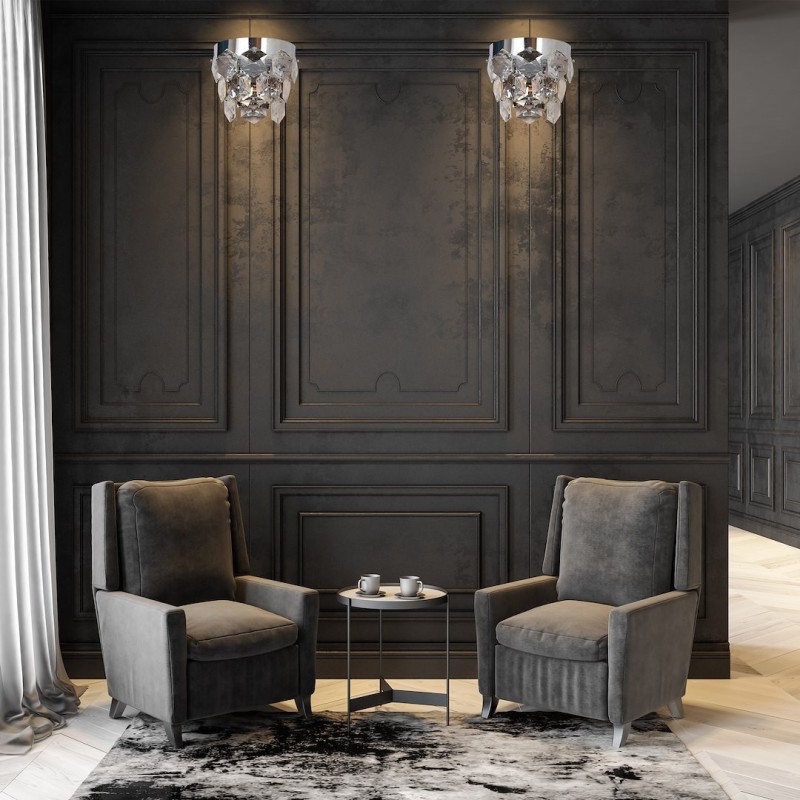 GRACE CHROME Wall Light 2xE14 GRACE CHROME Wall Light 2xE14