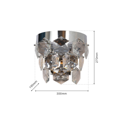 GRACE CHROME Wall Light 2xE14 GRACE CHROME Wall Light 2xE14