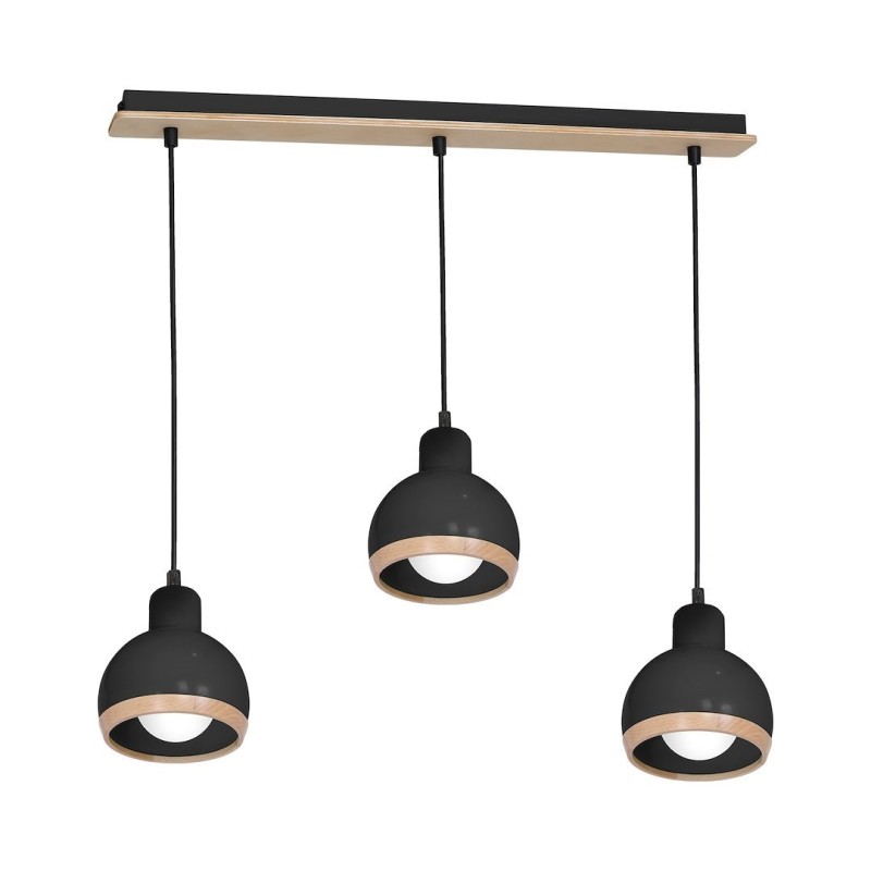 Pendant lamp OVAL BLACK 3xE27 Pendant lamp OVAL BLACK 3xE27