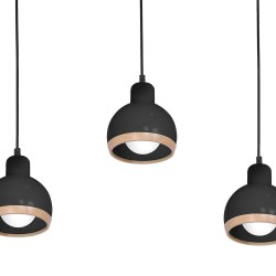 Pendant lamp OVAL BLACK 3xE27 Pendant lamp OVAL BLACK 3xE27